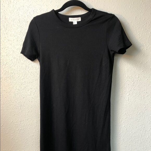 Forever 21 Black Midi Dress - Picture 1 of 5